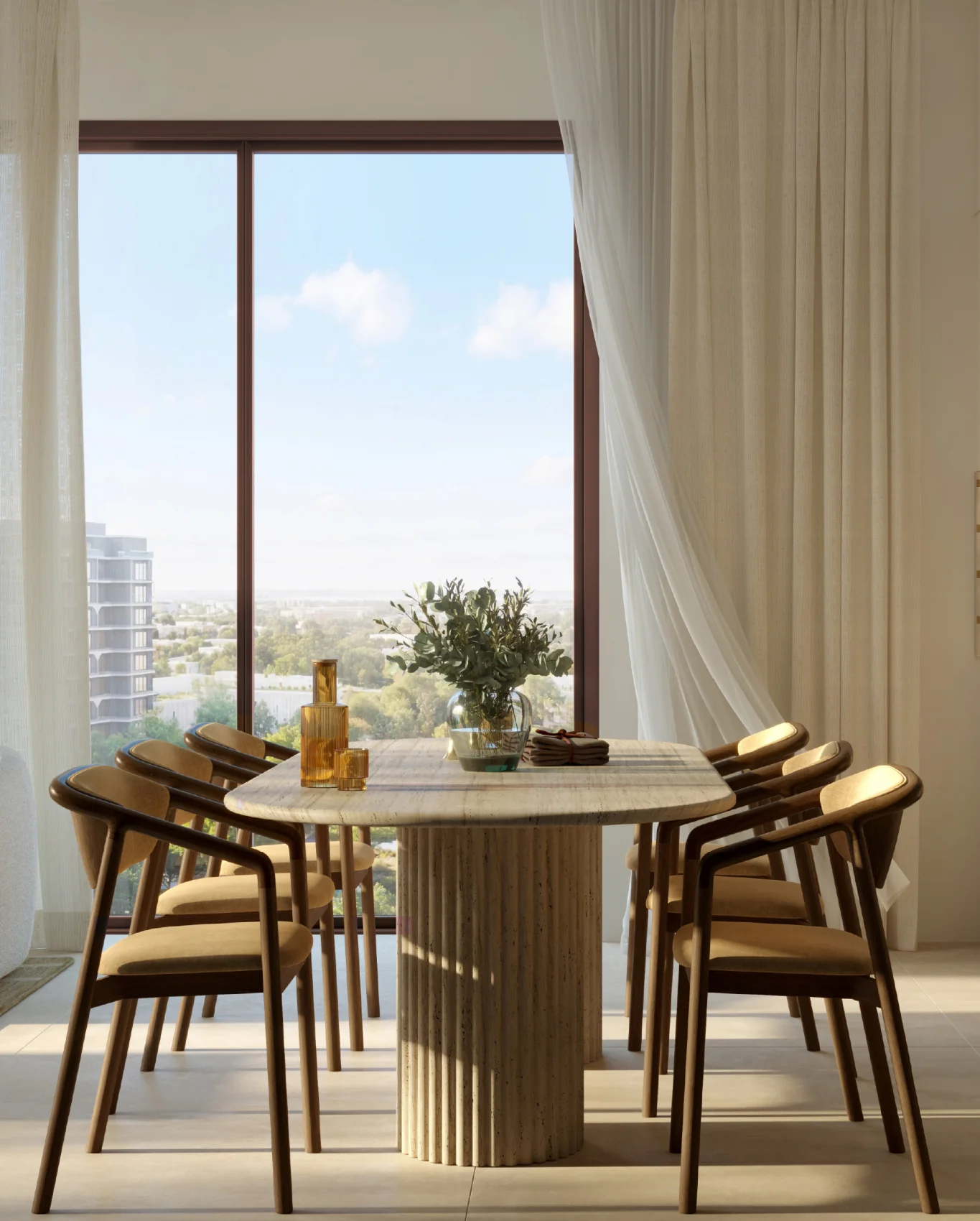 The Canopies · dining · developer rendering