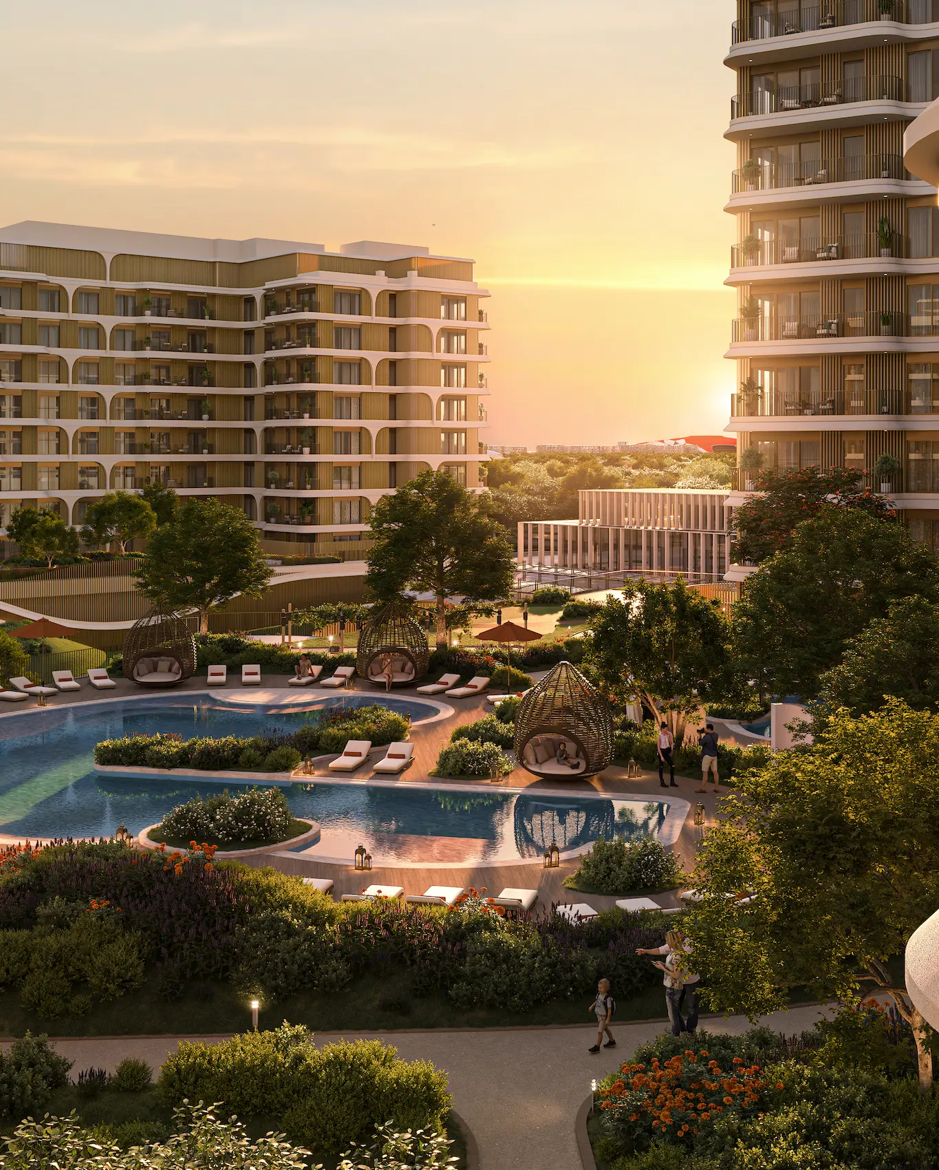 The Canopies · waterfront architecture · developer rendering