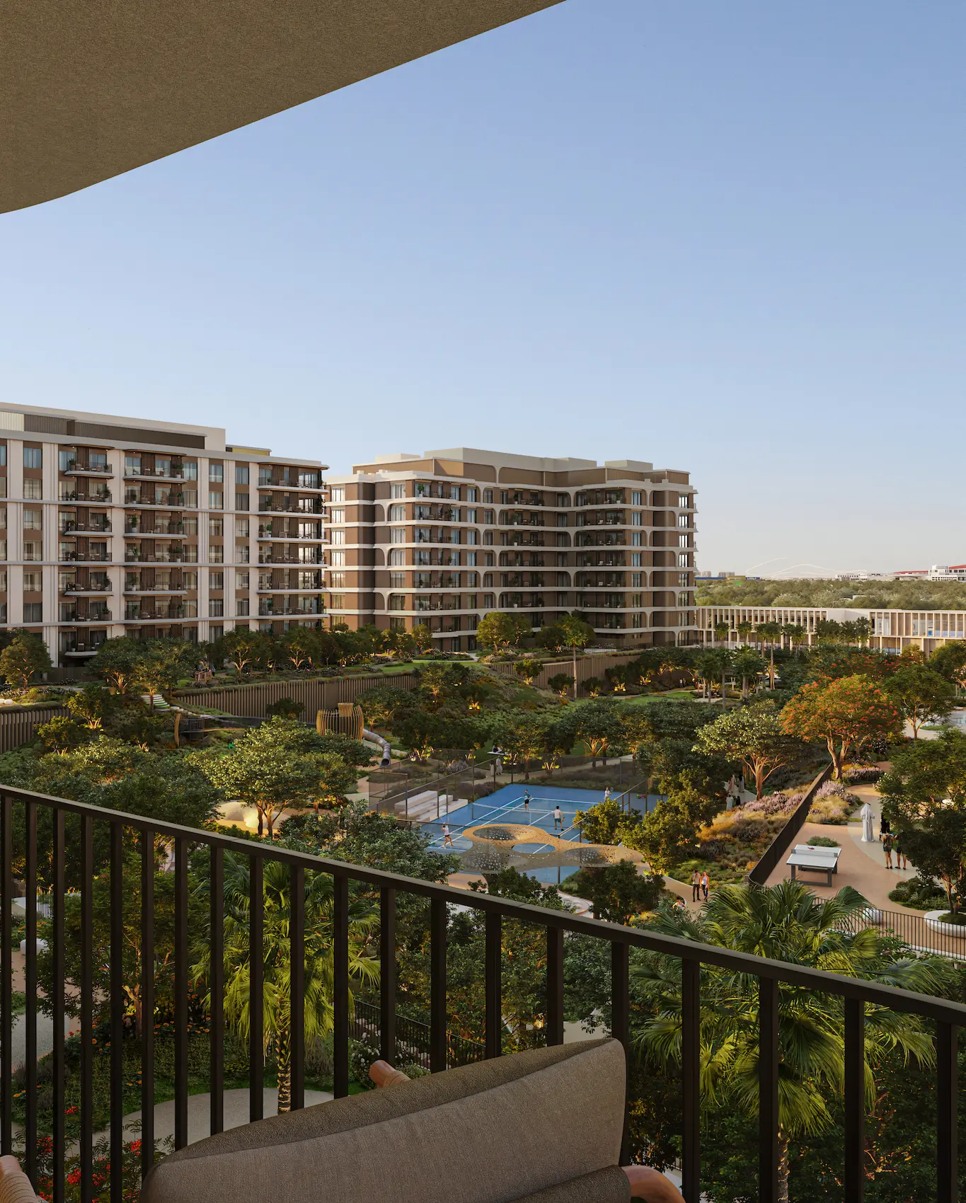 The Canopies · balcony outlook · developer rendering