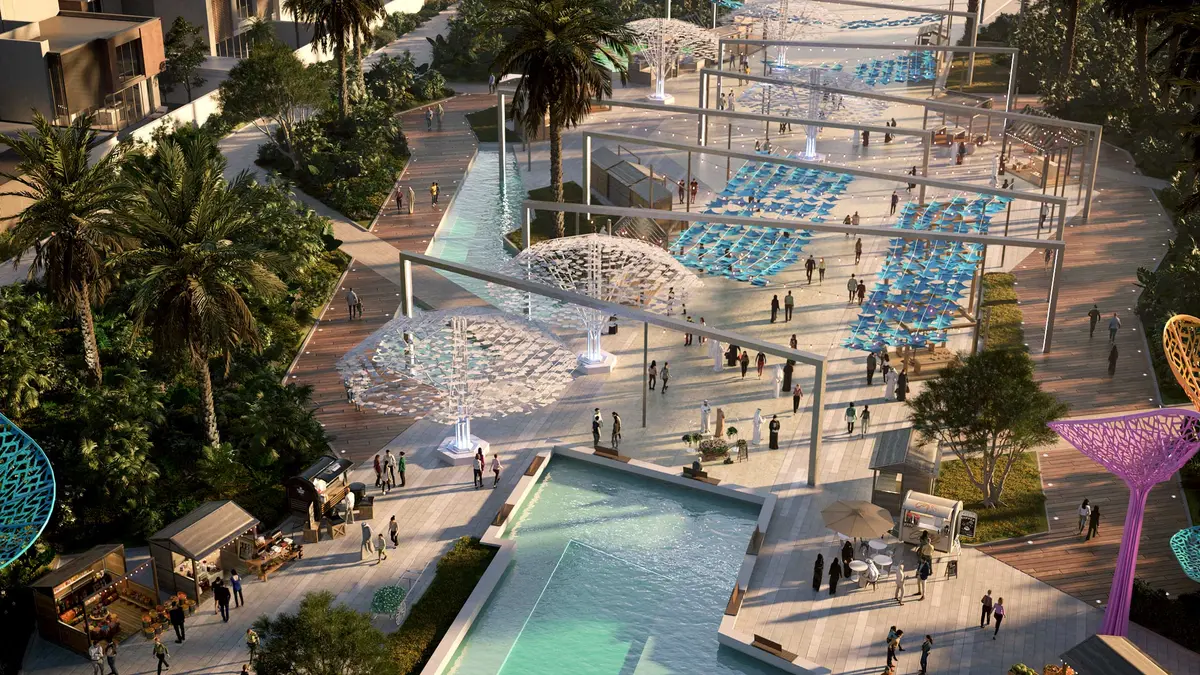 Saadiyat Lagoons · cultural plaza · developer rendering