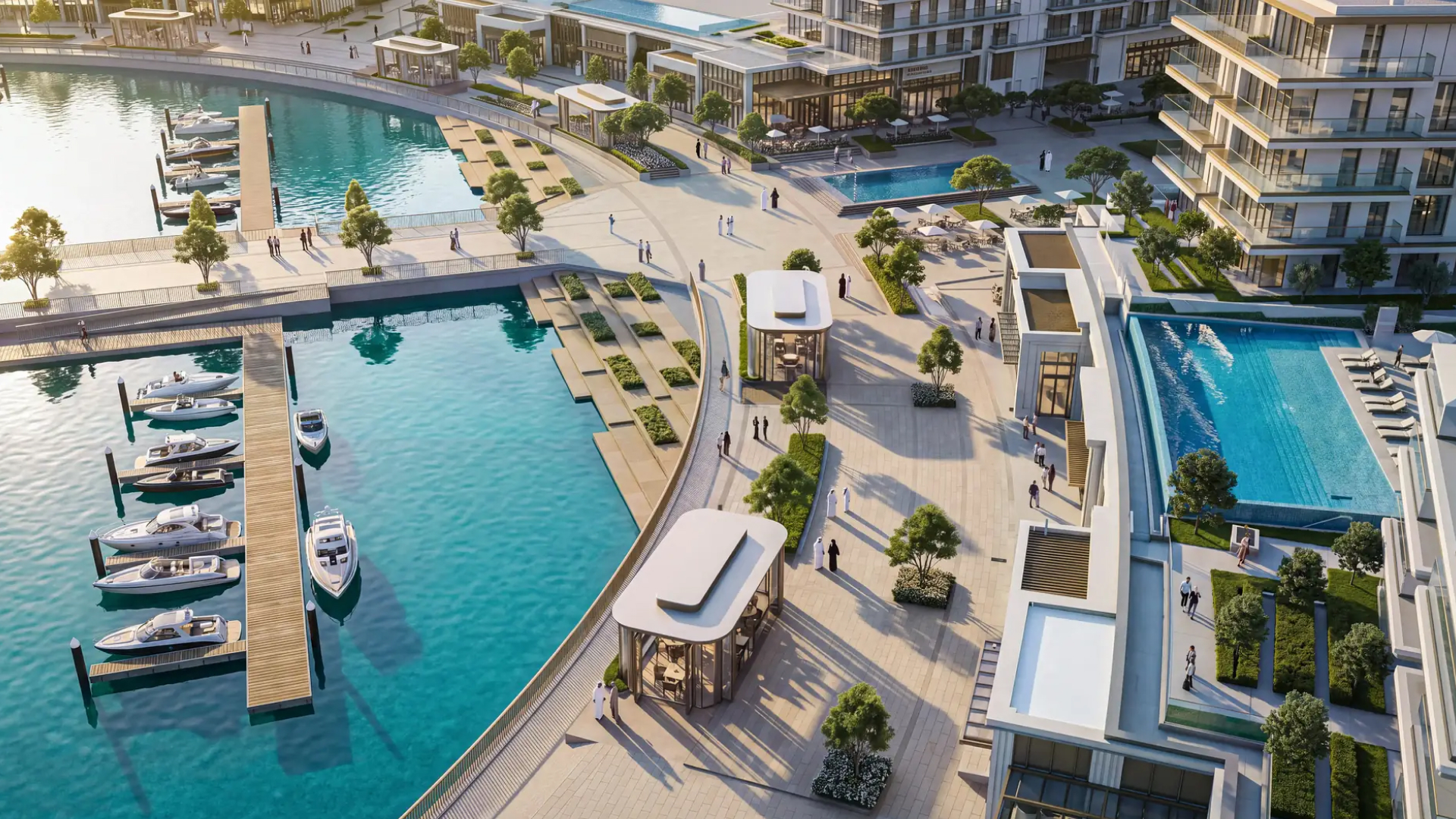 Ramhan Marina · yacht berths · developer rendering