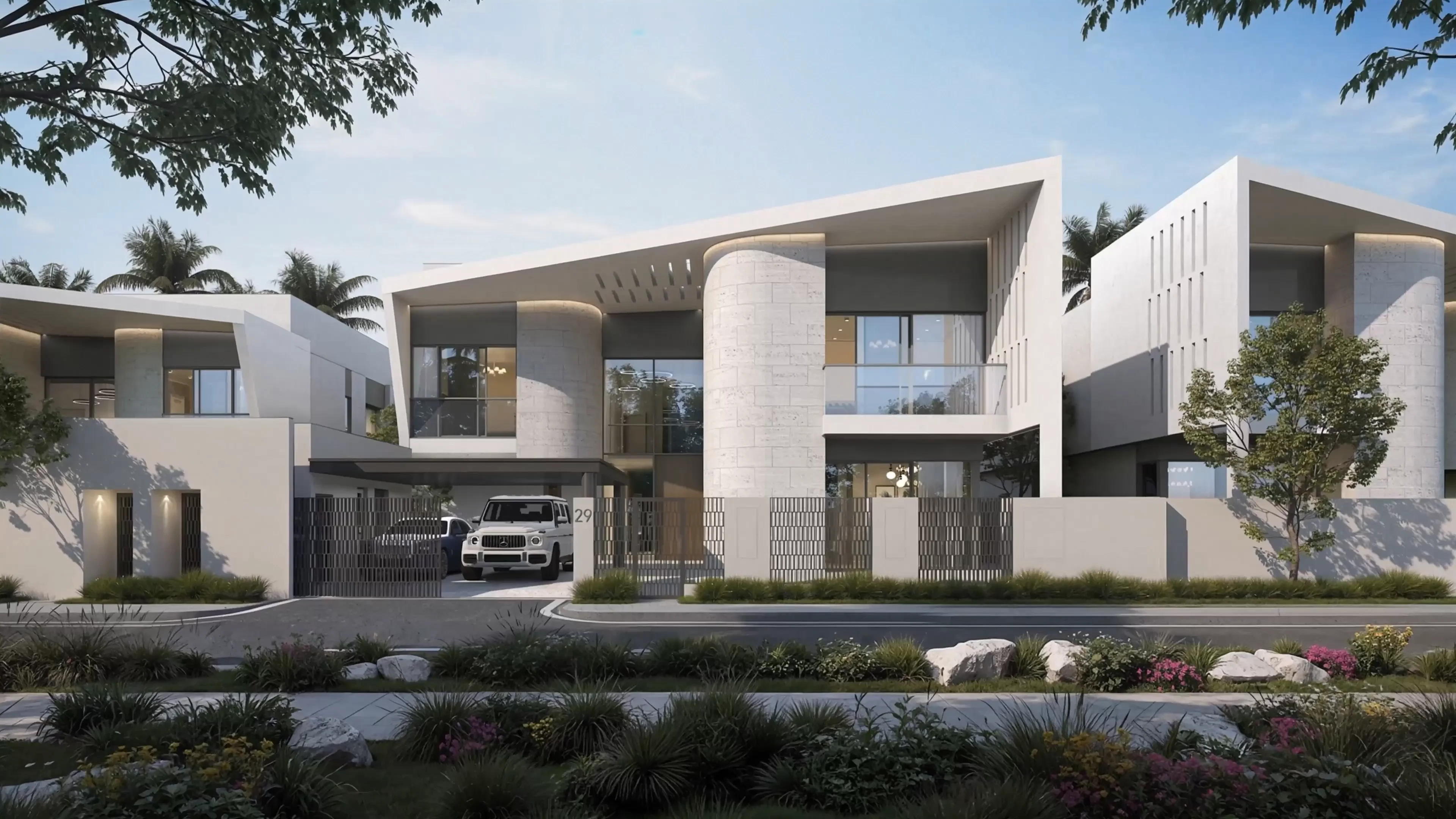 Marsa Al Saadiyat · residential setting · developer rendering