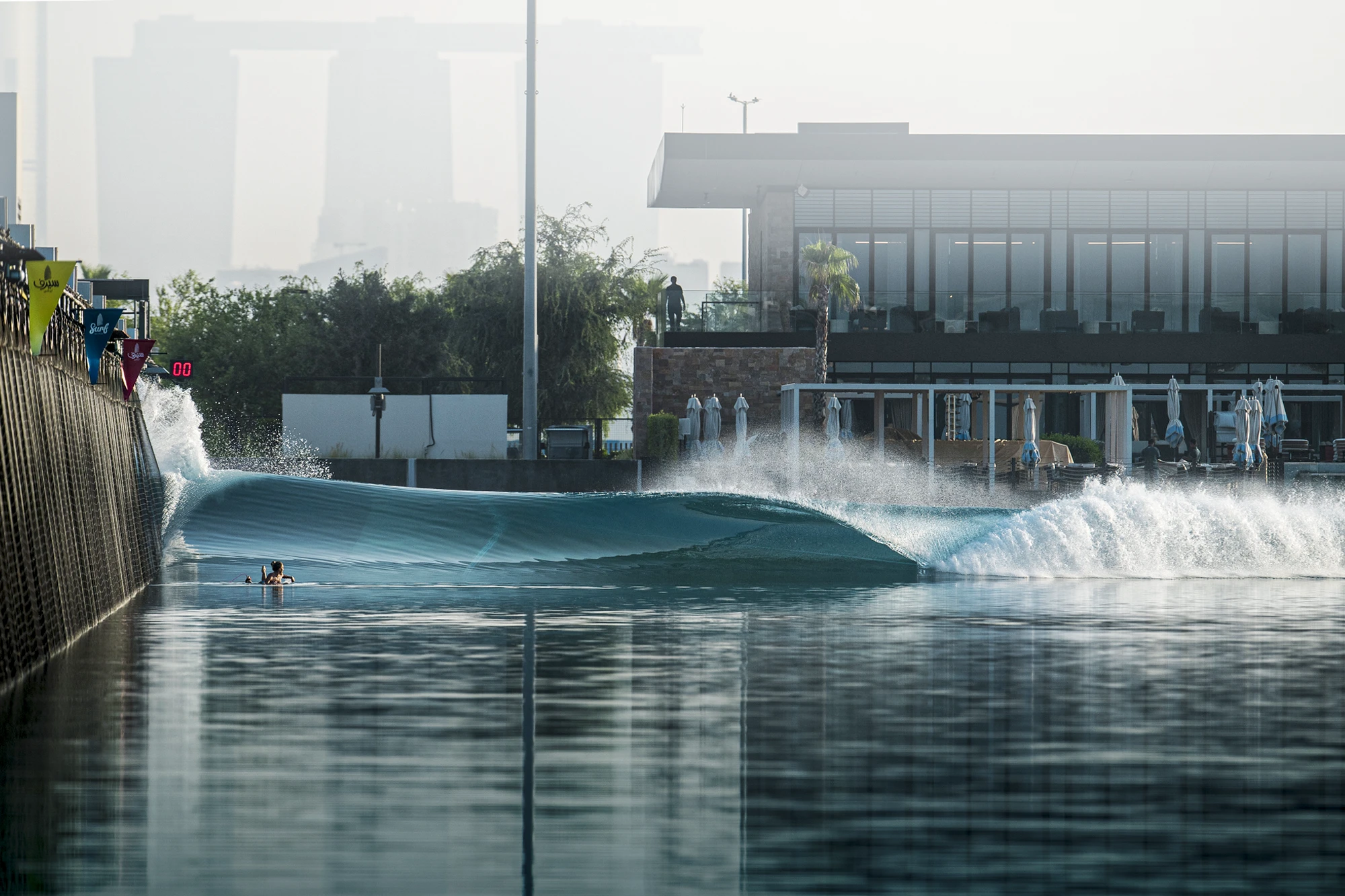Surf Abu Dhabi wave facility on Hudayriyat Island