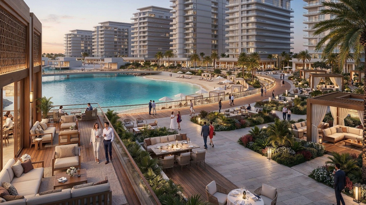 Yas Point · promenade · developer rendering
